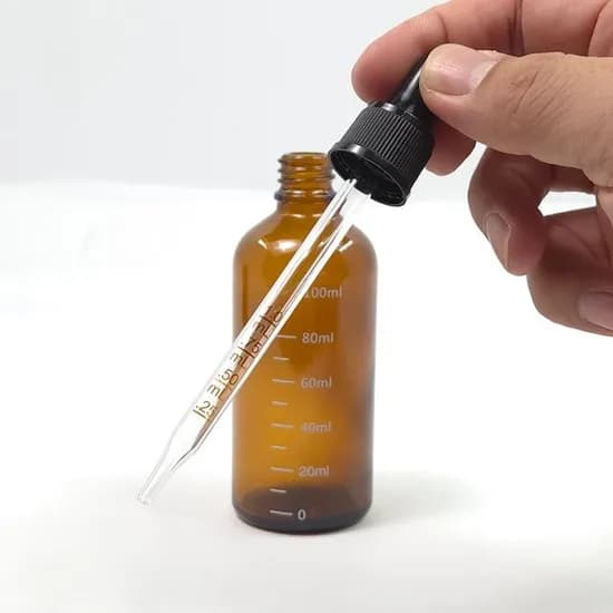 브라운 유리 스포이드 병, 5ml/10ml/20ml/30ml/50ml/100ml, 1개