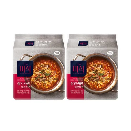 더미식 장인라면, 얼큰한맛, 116g, 8개