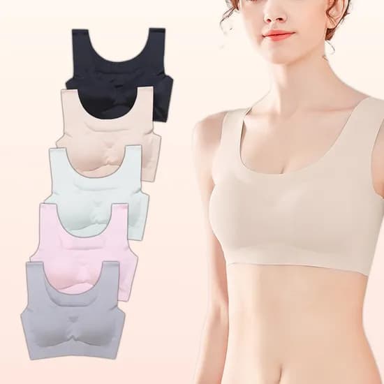 코리본 노와이어 심리스 브라탑 스킨 M 1개