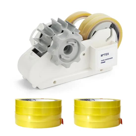신우산업 모텍스 프라임 테이프 커터기 MTX-PRIME, 화이트, 12mm x 40m, 8개