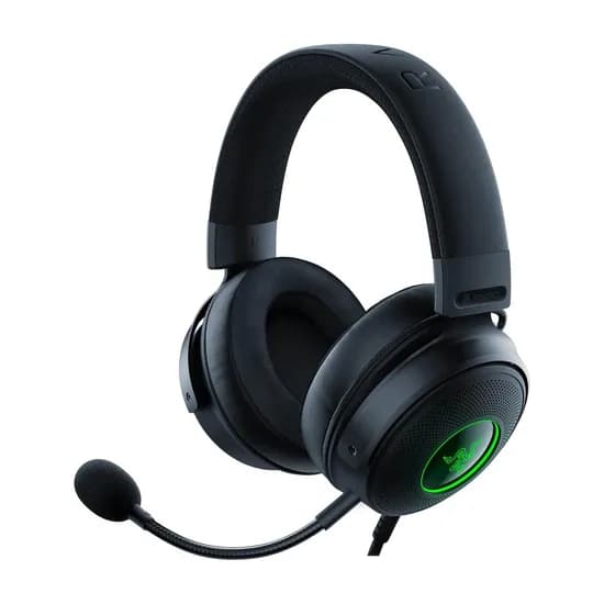 레이저 크라켄 V3 게이밍 헤드셋, RZ04-03770200-R3M1, 블랙, 1개