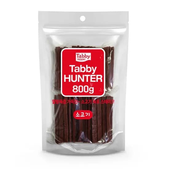 헌터 강아지 애견간식 소고기 간식 반려견간식, 800g, 1개