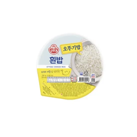오뚜기밥 흰밥, 210g, 36개