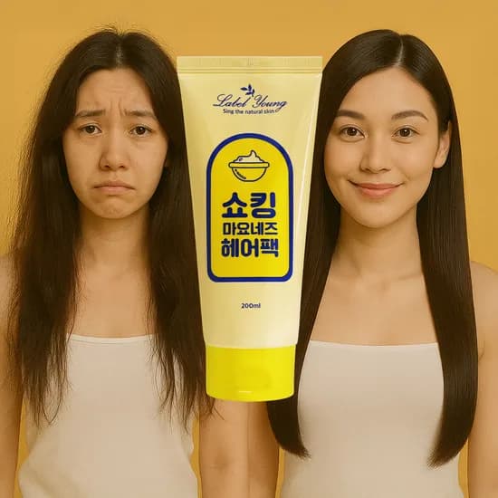 라벨영 쇼킹마요네즈 헤어팩, 200ml, 4개