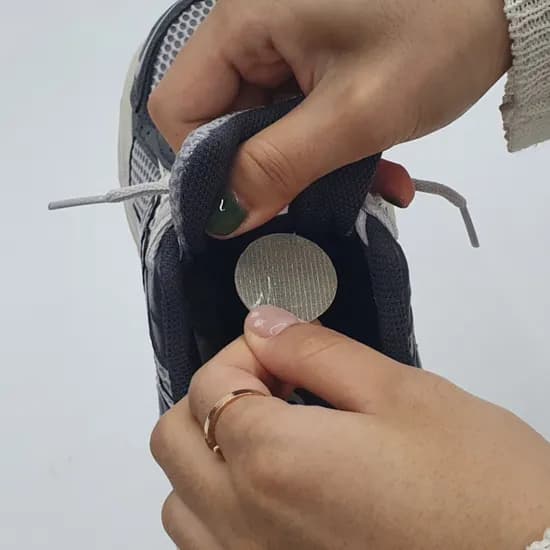 운동화 신발 메쉬 구멍 수선 패치, 그레이, 6개