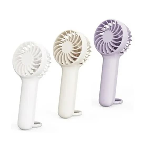 아이랩 휴대용 핸디 선풍기 탁상용 무선 미니 손풍기 BLDC 저소음 USB 링 크래들 팬, 화이트