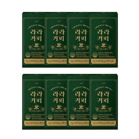 늘상 라라커피 헤이즐넛, 56g, 14포, 8박스
