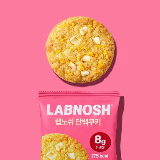 랩노쉬 단백쿠키 화이트초코오렌지, 40g, 20개