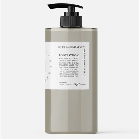 살림백서 오브제 퍼퓸 바디로션, 화이트머스크, 1L, 1개