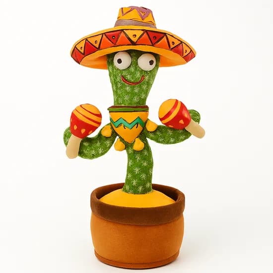 MJS JOYFUL 춤추는 선인장 인형, 30cm, 1개