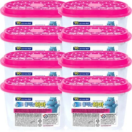 물먹는 하마 옷장용 제습제, 300g, 8입, 1개