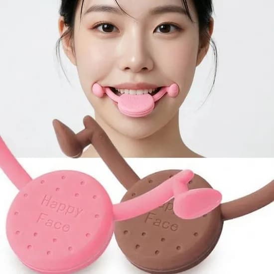 입꼬리 미소 교정기, 핑크, 1개