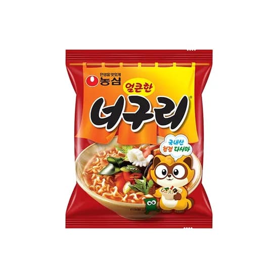 농심 얼큰한 너구리, 120g, 5개입, 6개
