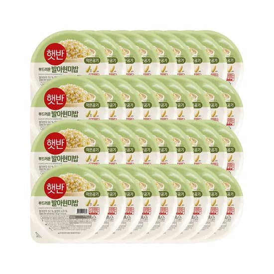 햇반 발아현미밥 130g 36개