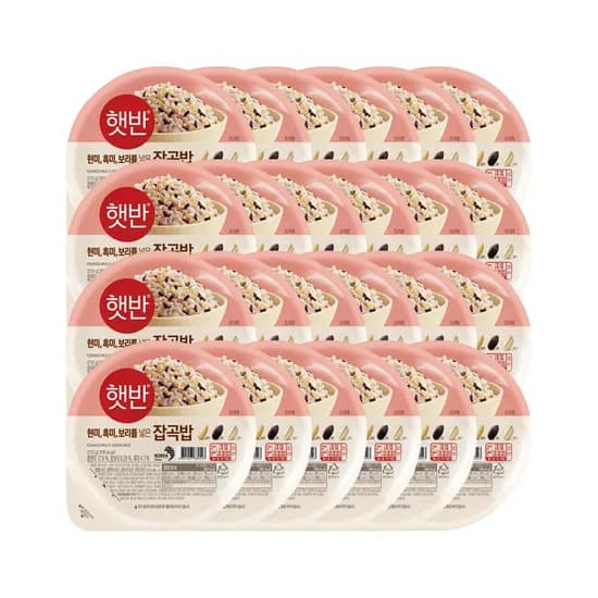 CJ제일제당 햇반 잡곡밥, 210g, 24개