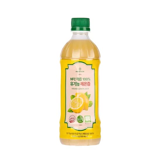 파이토메이드 NFC착즙 100프로 유기농 레몬즙 500ml 1개