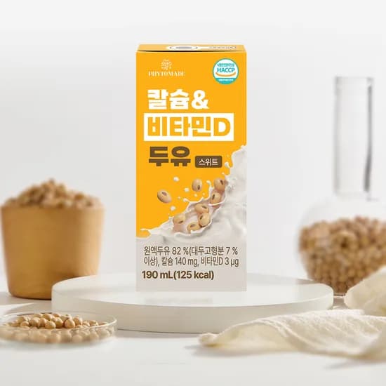 파이토메이드 칼슘&비타민D 두유 스위트 190ml 24개