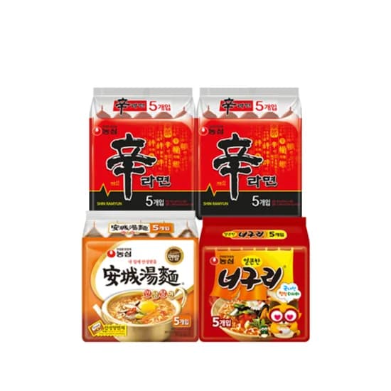 농심, 신라면 10봉 + 안성탕면 5봉 + 너구리 5봉, 20봉