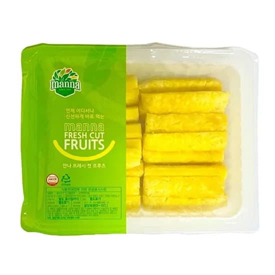간편 후레시컷 손질 파인애플 스틱, 1kg, 2개