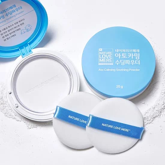 네이쳐러브메레 아토카밍 베이비 수딩파우더, 25g, 기본 퍼프 1개+여분 퍼프 1개, 1개