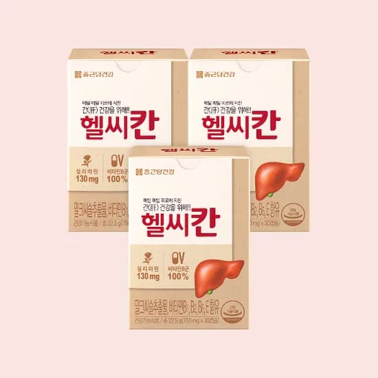 종근당건강 헬씨칸 밀크씨슬, 30정, 3박스
