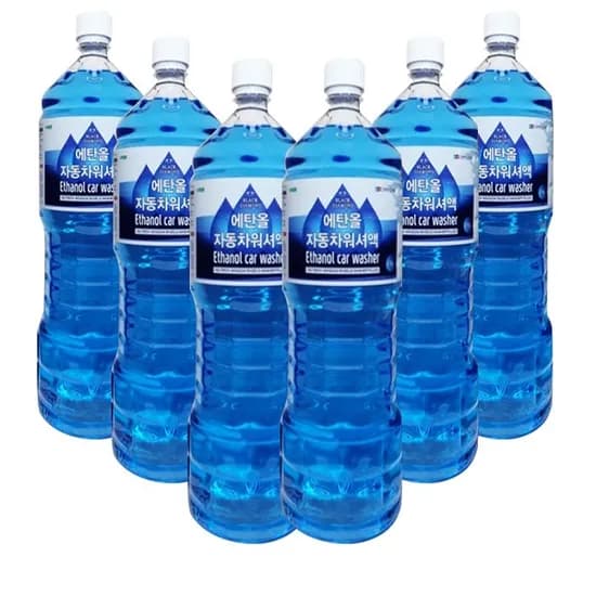 블랙 다이아몬드 사계절 에탄올 워셔액, 1.8L, 6개입, 1박스