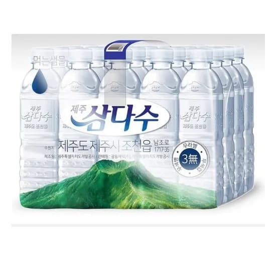삼다수 제주삼다수, 무라벨, 500ml, 20개