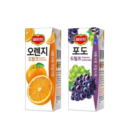 델몬트 드링크 오렌지 24개 외 1종 190ml 1세트