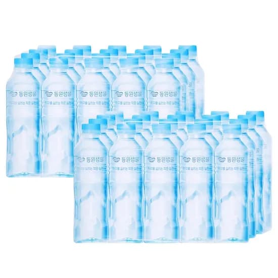 동원샘물 무라벨 생수, 500ml, 40개, 1개