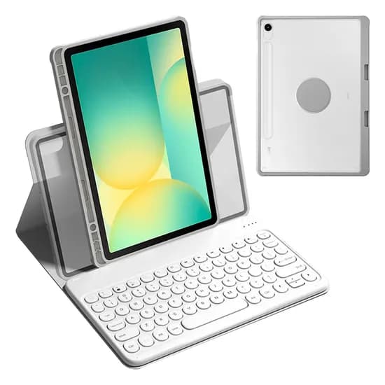 태블리스 갤럭시탭S10 FE S9 S8 S7 회전 키보드 케이스 CN-25, 그레이, 1개, 갤럭시탭S10FE/S9FE/S9/S8/S7
