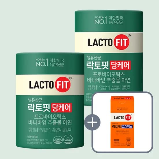종근당건강 락토핏 당케어, 2g, 100포, 2개