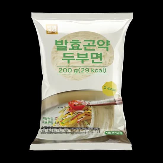 빼빼곤약 발효곤약두부면, 200g, 20개