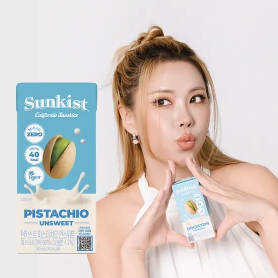 광동 썬키스트 피스타치오 언스위트, 190ml, 24개