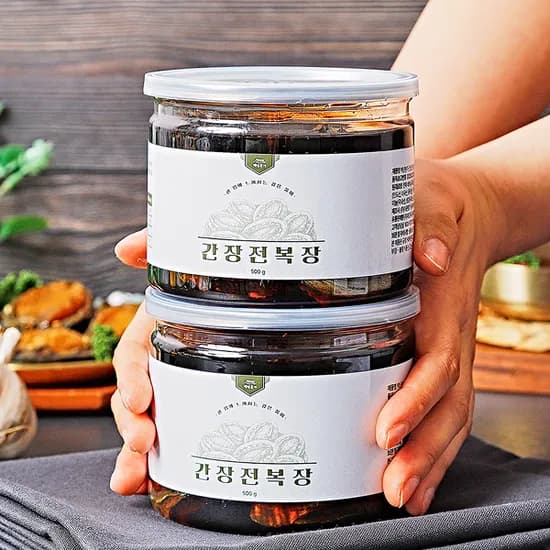 백년본가 간장 전복장, 500g, 2개