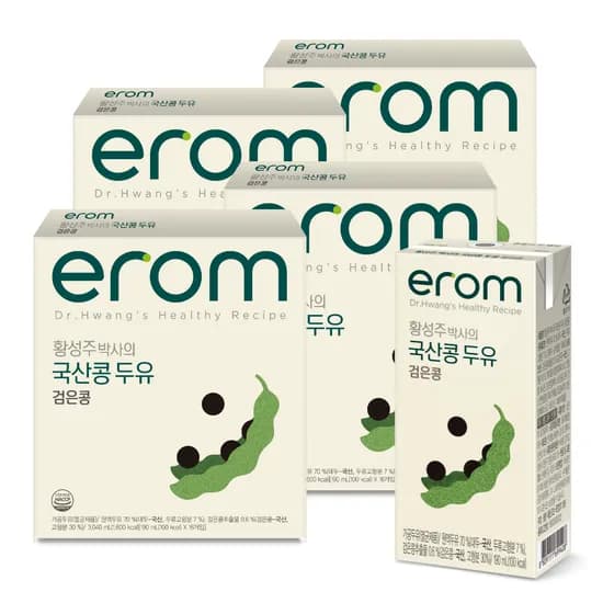 황성주 박사의 검은콩 두유, 190ml, 64개