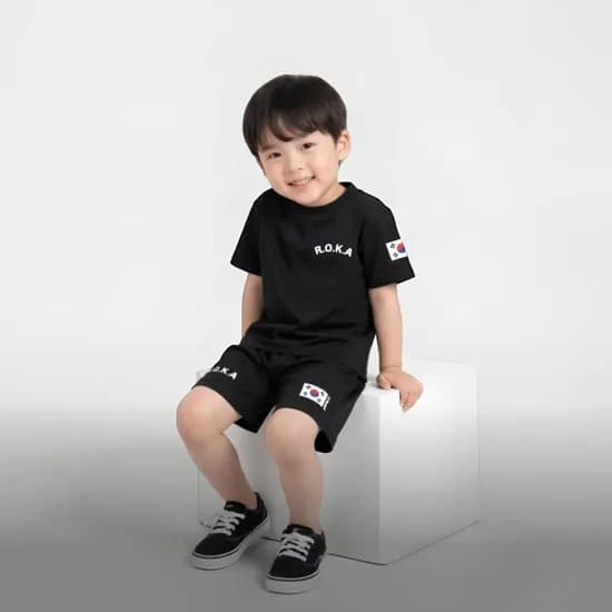 MACCI(마찌) 쿨포뮬러 정품 ROKA 아동 반바지, 블랙, L (5~6세)