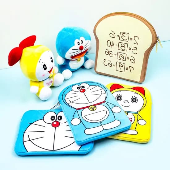 도라에몽 태블릿 노트북 파우치 도라에몽얼굴 13인치 1개