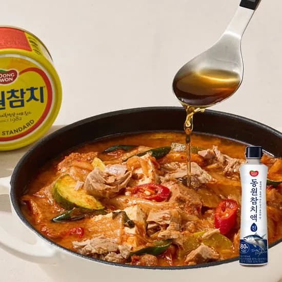 동원 참치액 진 , 500g, 2개