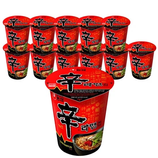 농심 신라면 소컵 65g 12개