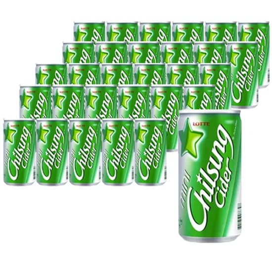 롯데 칠성 사이다, 190ml, 30캔