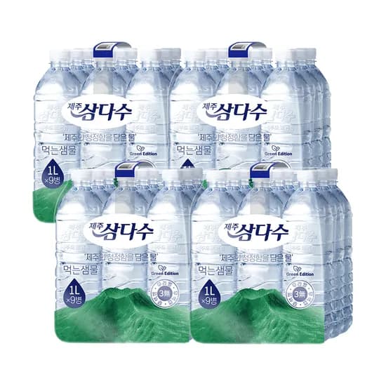 제주삼다수 무라벨, 1L, 36개