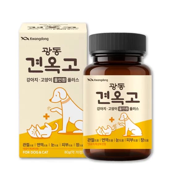 광동생활건강 광동 견옥고 강아지 고양이 올인원 플러스, 종합영양제, 70정, 1개