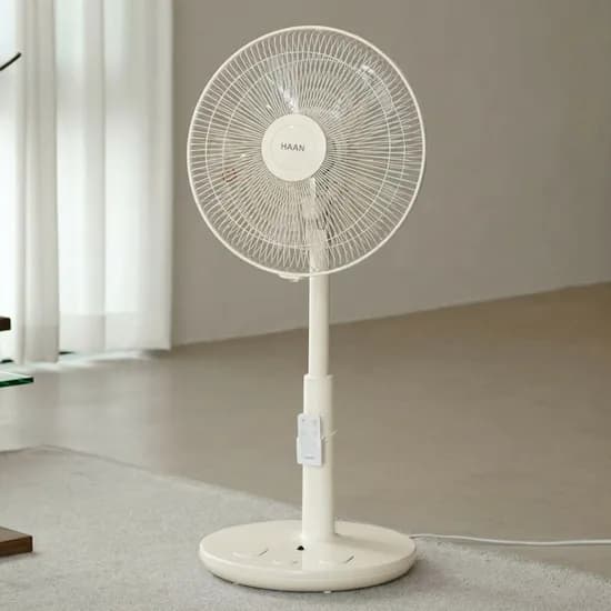 한경희 스마트 발터치 리모컨 스탠드 선풍기 HAAN-HDC230 크림화이트 1개