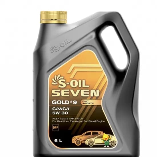 S-OIL 세븐 골드 #9 엔진오일 C2 C3 5W30 6L 1개
