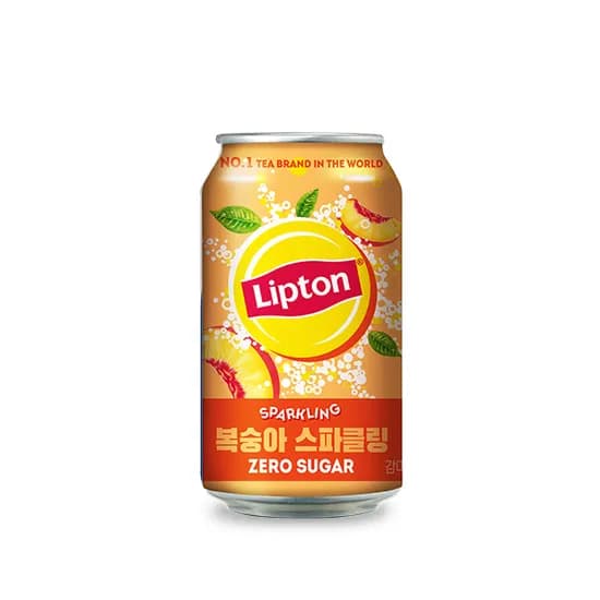 롯데칠성 칠성 립톤 스파클링 복숭아 제로, 355ml, 24개