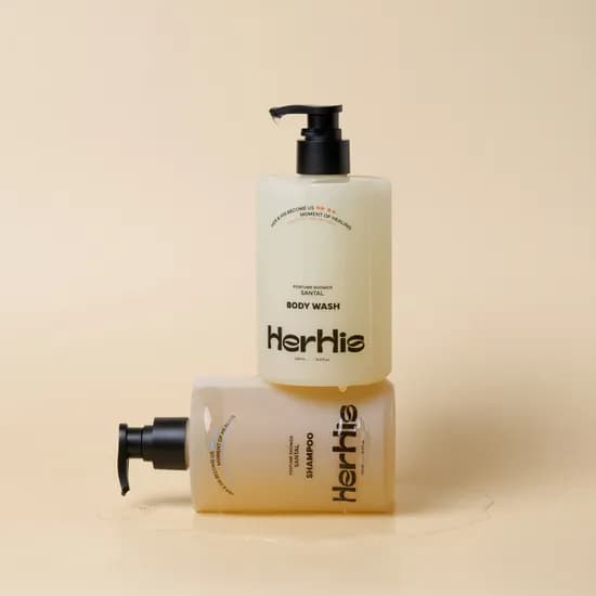허히즈 퍼퓸 샤워 상탈 바디워시&샴푸 선물세트, 500ml, 1세트