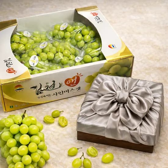 샤인머스켓, 최상급, 보자기포장, 4kg, 1박스
