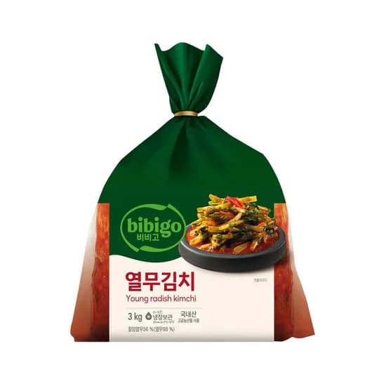 CJ제일제당 비비고 열무김치, 3kg, 1개