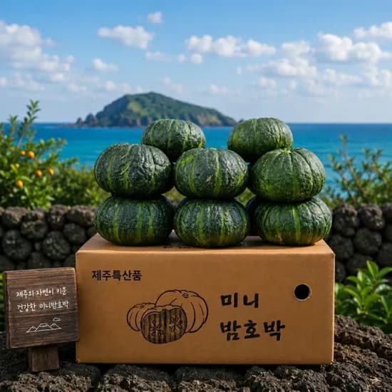 제주 미니밤호박 보우짱, 특품, 로얄과, 3kg, 1박스
