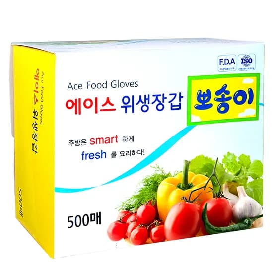 에이스 뽀송이 위생장갑, 500매, 1개